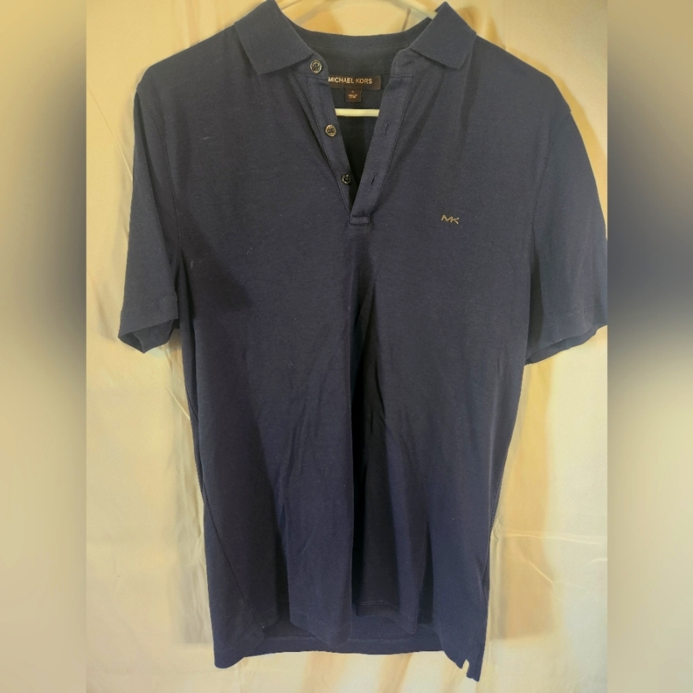 Michael kors men's navy blue polo size S